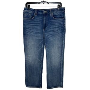 Chico's Jeans Women’s Size 0.5R US 6R High Rise Straight Leg Crop Jeans Stretch